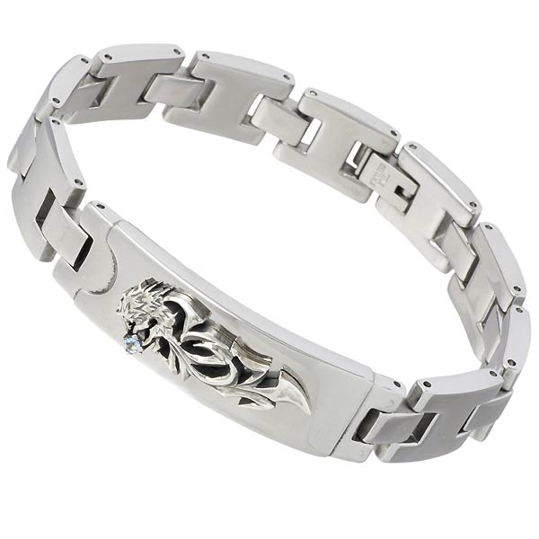 WOLFMAN セイクリッドエンジェルG/ブルー＆ブレードフレアチェーン