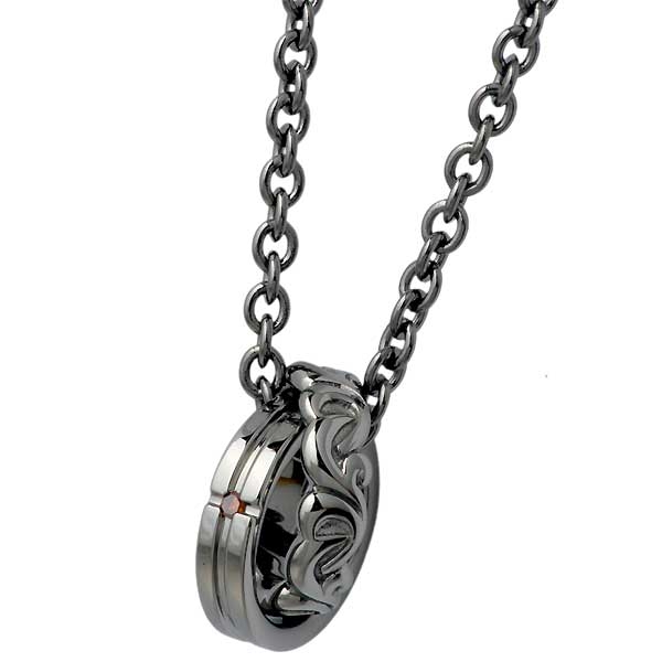 ロイヤルスタッグゼスト Royal stag Zest ネックレス メンズ シルバー レッドダイヤモンドアラベスク SN25-016の通販は