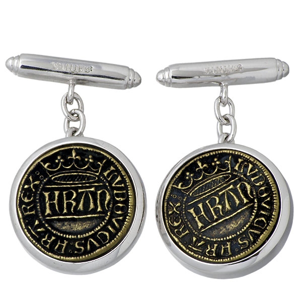 【21日までポイント5倍！】 セインツ SAINTS カフス シルバー カフスボタン LeBonカフス2個セット ot SSC10-07