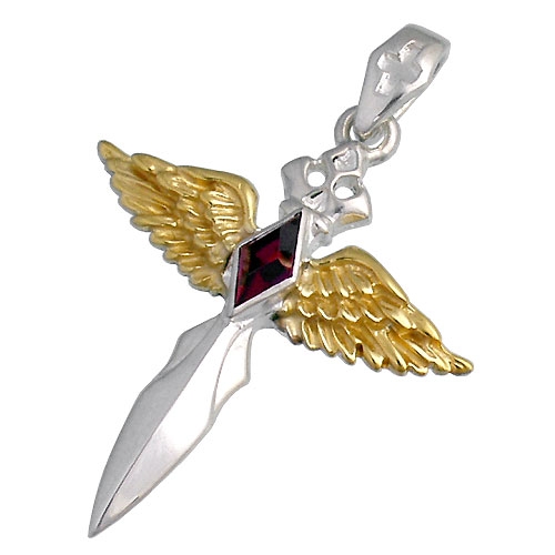 ウルフマン B.R.S WOLFMAN B.R.S シルバー ペンダントトップ メンズ レディース ケルティックエンジェルチャームGストーン WO-P-075GSTの通販は