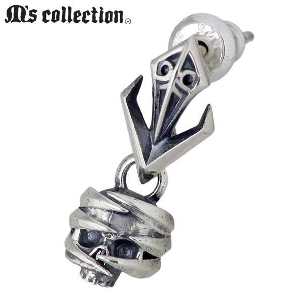エムズコレクション M’s collection シルバー ピアス メンズ レディース テンタクルススカル 1個売り片耳用 X0314の通販は