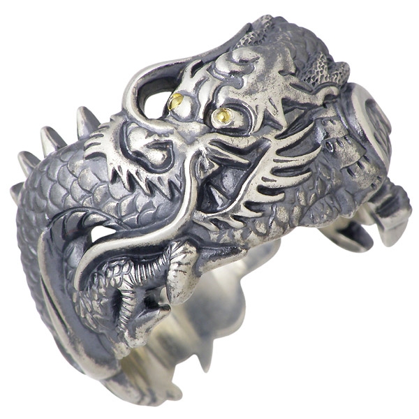 ブーズバード boozebird シルバー リング 指輪 メンズ 龍 K24 和柄 16〜23号 bd001 送料無料の通販は