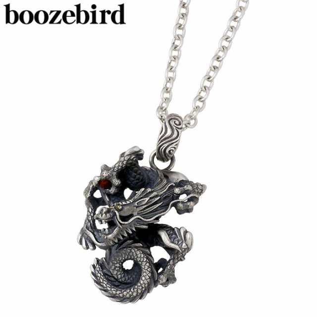 ブーズバード boozebird シルバー ペンダントトップ メンズ レディース 龍 カーネリアン K24 和柄 bd026-TOP 送料無料の通販は