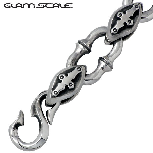 グラムスケイル GLAM SCALE ブレスレット メンズ シルバー クロス