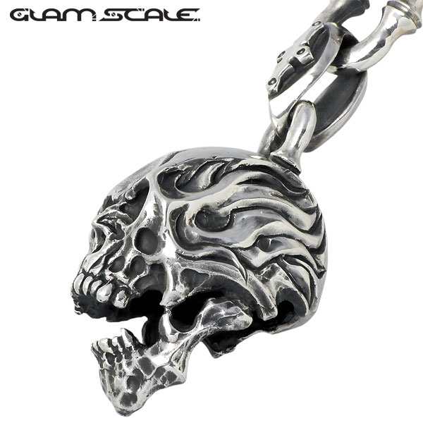 グラムスケイル GLAM SCALE キーホルダー シルバー スカル キー