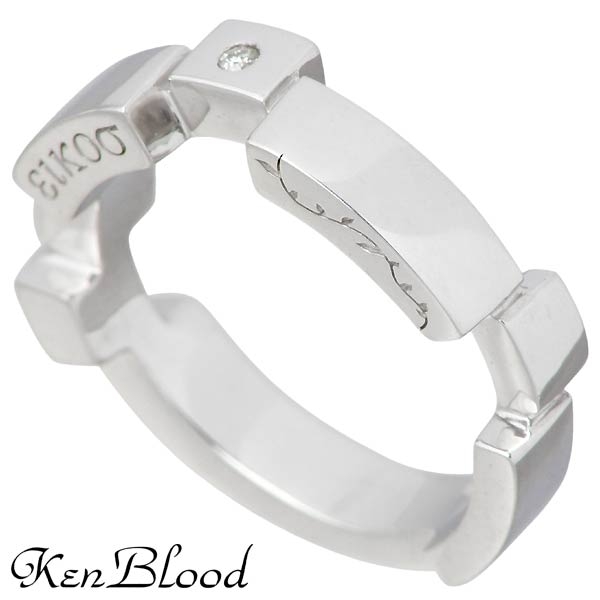 ケンブラッド KEN BLOOD LOVE文字チェーン シルバー ペア リング 指輪 ケンブラッド KEN BLOOD ラブ クロス シルバー ネックレス