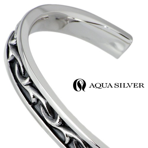 アクアシルバー AQUA SILVER シルバー ブレスレット メンズ アラベスク 