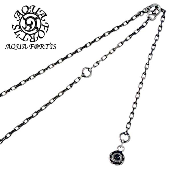 Sv925 アクアフォルティス シルバーネックレスチェーン ツイスト ローラー アクアフォーティス AQUA FORTIS シルバー ネックレス メンズ