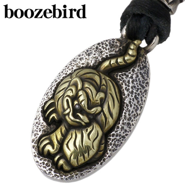ブーズバード boozebird 虎 シルバー ネックレス 革紐 真鍮 ブーズバード boozebird 虎 シルバー ネックレス 革紐 真鍮