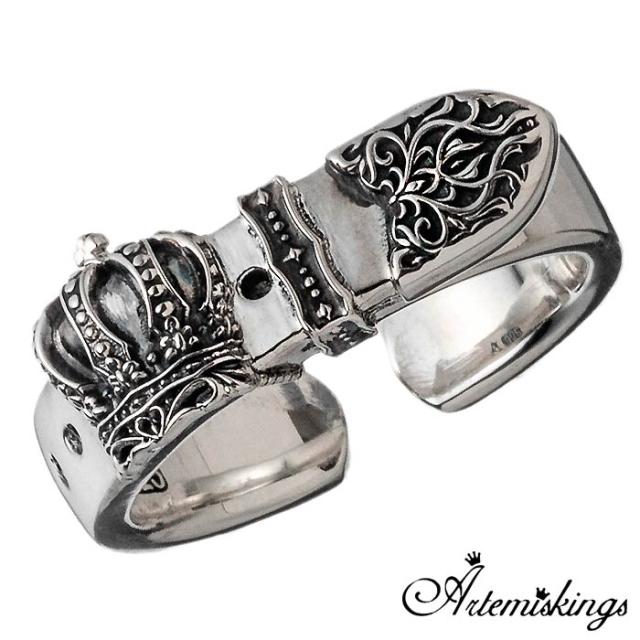 アルテミスキングス ARTEMIS KINGS クラウン ベルト シルバー リング 指輪 8〜19号 AKR0058の通販は 13,200円