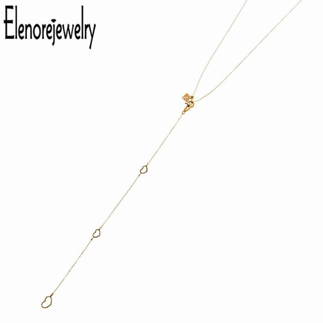 エレノアジュエリー Elenore Jewelry 10K ゴールド ネックレス レディース ハート Y ギフト プレゼント おしゃれ シンプル ELP0005 送料