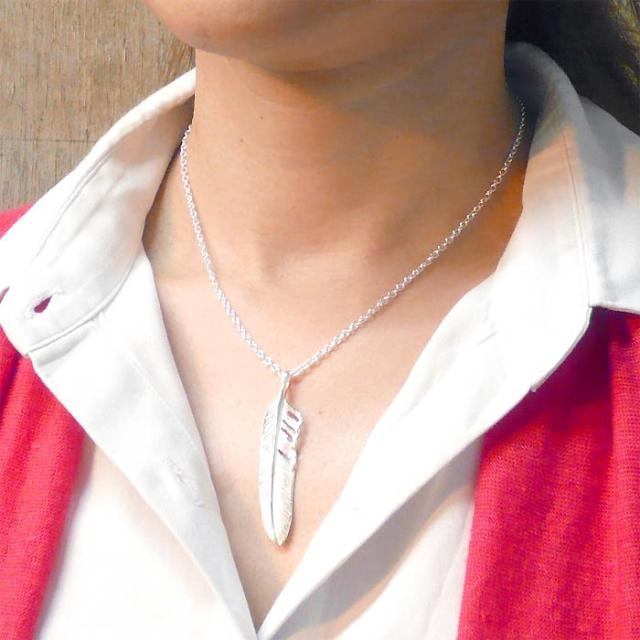 アクアシルバー AQUA SILVER フェザー シルバー ペンダントトップ レディース 羽根 ASP323の通販は