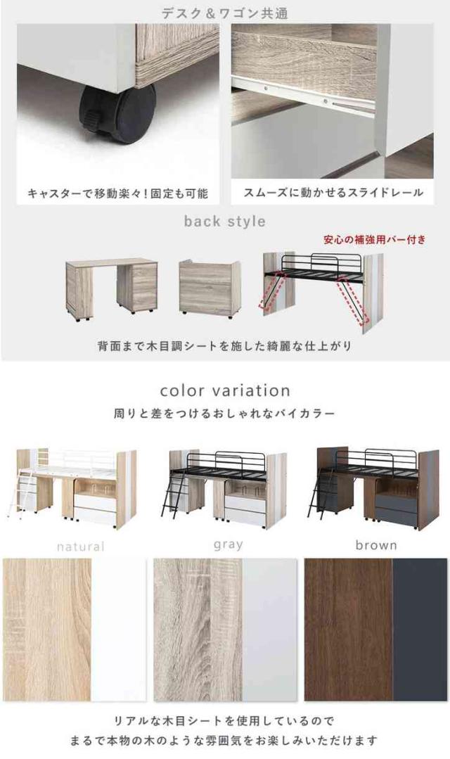 システム ベッド 3点セット シングルサイズ ロフトベッド システム ベッド 3点セット シングルサイズ ロフトベッド