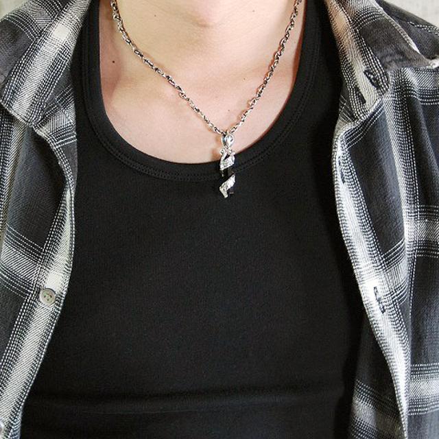 ディールデザイン スパイラル フラッグ チェーン 45cm シルバー925 美