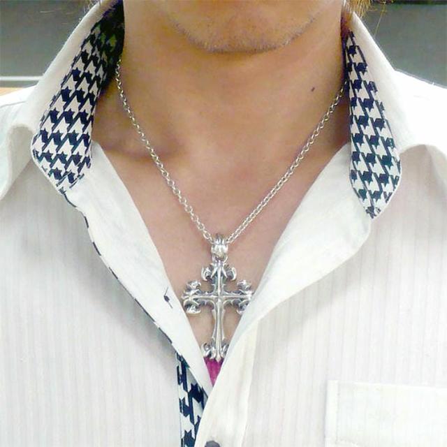 ドロップリリークロス シルバー ペンダント SV925 fa-t0281_1.jpg