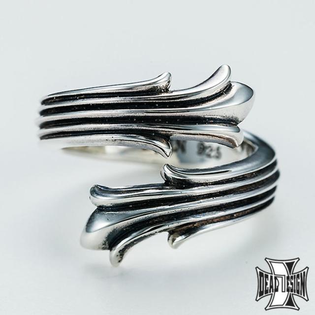 ディールデザイン リボンリング 指輪 シルバー925 SV フリーサイズ