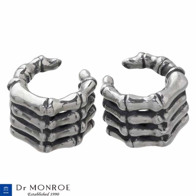 ドクターモンロー Dr MONROE シルバー イヤーカフ スケルトンハンド メンズ 2個売り 両耳用 シルバー925 アクセサリー EC-18-19-Pの通販は