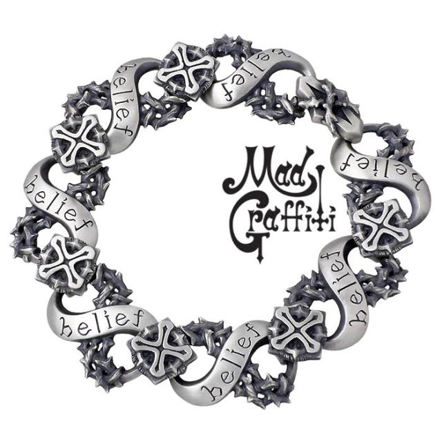 マッドグラフィティ Mad Graffiti シルバー ブレスレット ブラインドビリーフ MG-B-0001の通販は