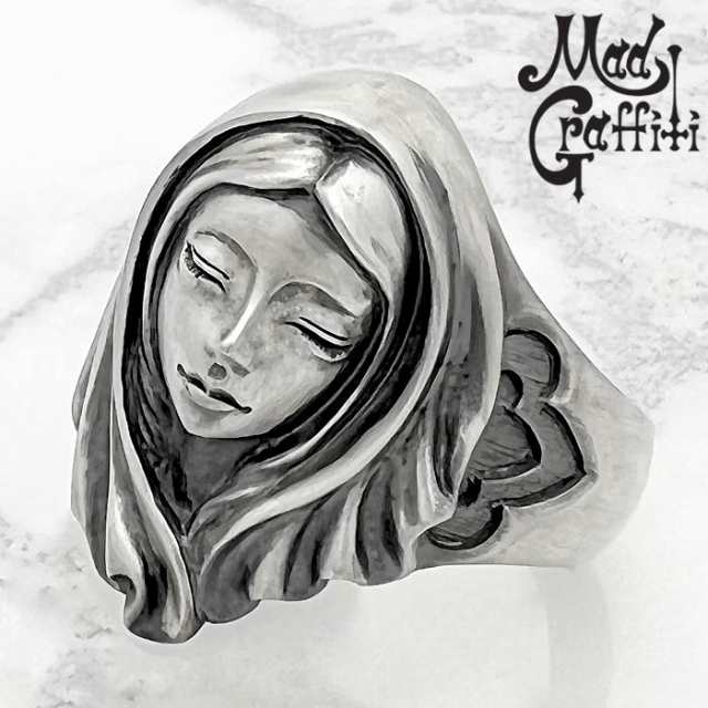 マッドグラフィティ Mad Graffiti シルバー リング バージンマリー S 指輪 メンズ 11号〜30号 シルバー925 アクセサリー  MG-R-0037｜au PAY マーケット