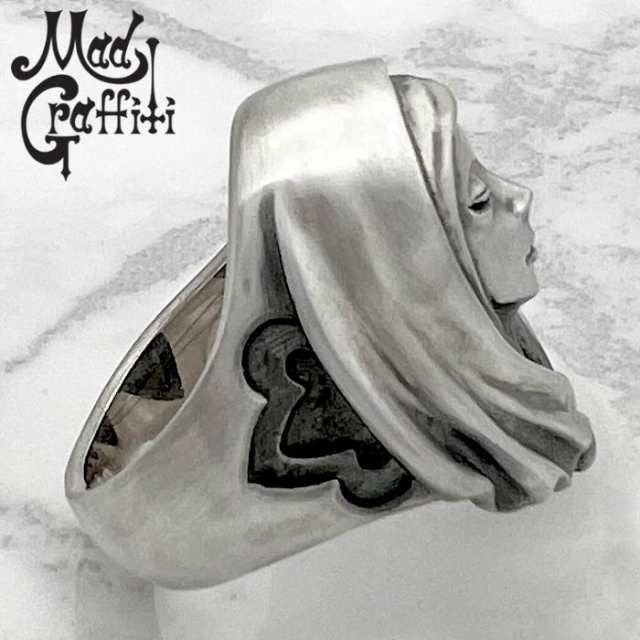 マッドグラフィティ Mad Graffiti シルバー リング バージンマリー S 指輪 メンズ 11号〜30号 シルバー925 アクセサリー  MG-R-0037｜au PAY マーケット