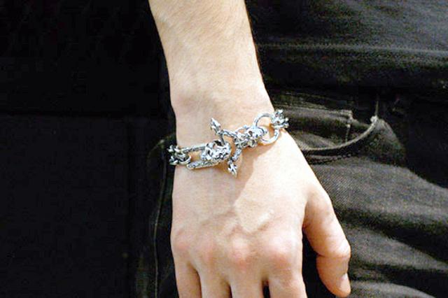 エフエーエル F.A.L FAL ブレスレット メンズ シルバー チェーン