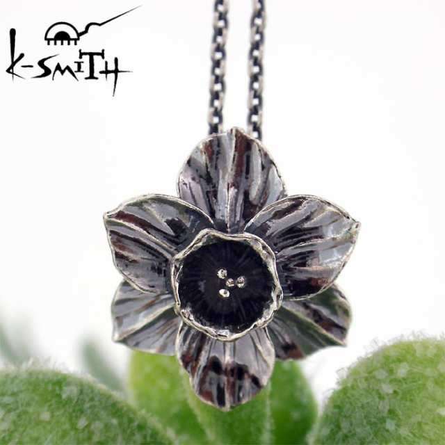 ケースミス K-SMITH バースデー フラワー シルバー ネックレス 1月水仙 Birthday Flower Pendant KF-N-01