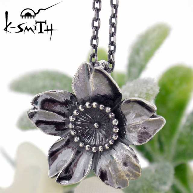 ケースミス K-SMITH バースデー フラワー シルバー ネックレス 3月桜 Birthday Flower Pendant KF-N-03