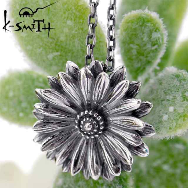 ケースミス K-SMITH バースデー フラワー シルバー ネックレス 10月ガーベラ Birthday Flower Pendant KF-N-10