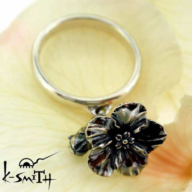 ケースミス K-SMITH バースデー フラワー シルバー リング 指輪 4月勿忘草 Birthday Flower Ring KF-RING-04