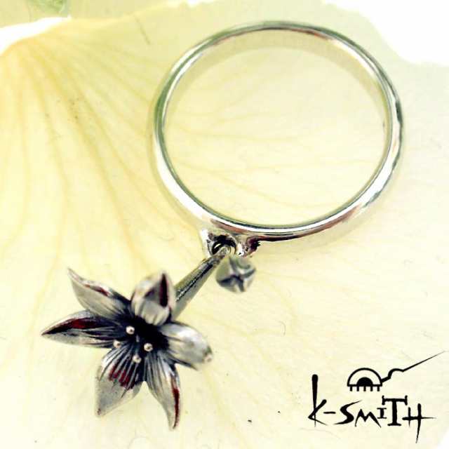 ケースミス K-SMITH バースデー フラワー シルバー リング 指輪 11月ブバルディア Birthday Flower Ring KF-RING-11