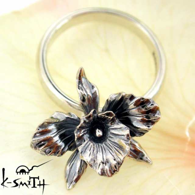 ケースミス K-SMITH バースデー フラワー シルバー リング 指輪 12月カトレア Birthday Flower Ring KF-RING-12