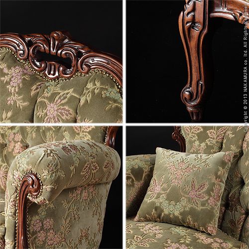 イタリア 家具 ヨーロピアン ヴェローナ クラシック ソファ 3人掛 猫脚