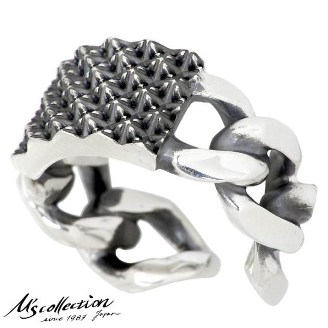 エムズコレクション M's collection スタッズ チェーン シルバー