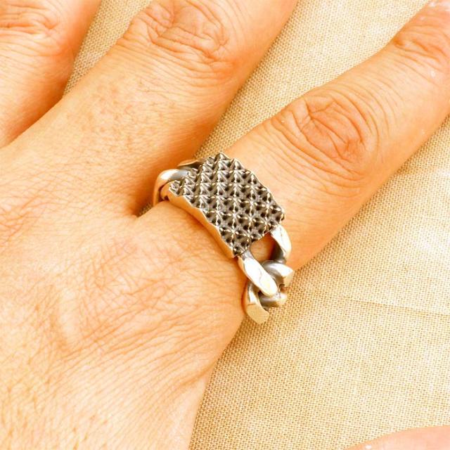 エムズコレクション M's collection スタッズ チェーン シルバー