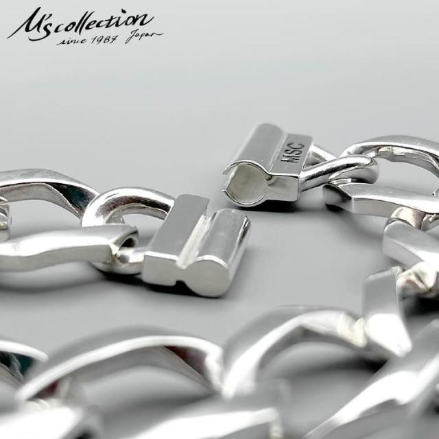 エムズコレクション M's collection シルバーブレスレットMSC CURB