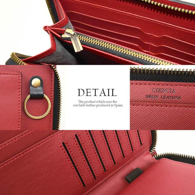 CIENCIA シエンシア 高級スペインレザー ダブルファスナー セカンド