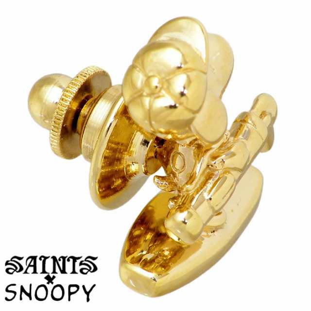 スヌーピー セインツ SAINTS x SNOOPY ゴルフ シルバー ピンバッチ