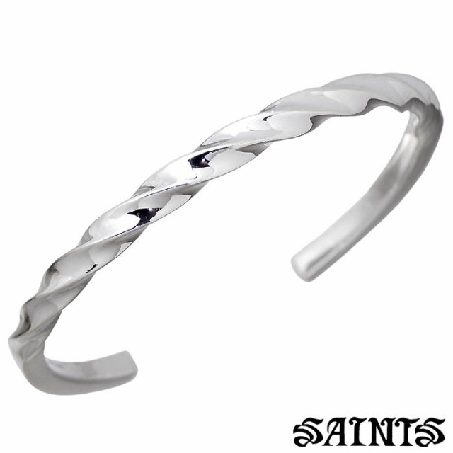 セインツ SAINTS マルチツイスト シルバー バングル ブレスレット