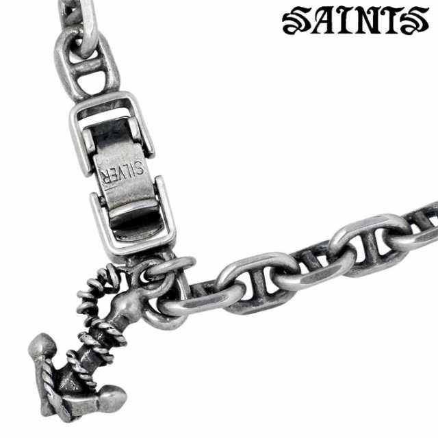 セインツ SAINTS シルバー ブレスレット マリーン アンカー メンズ SSB