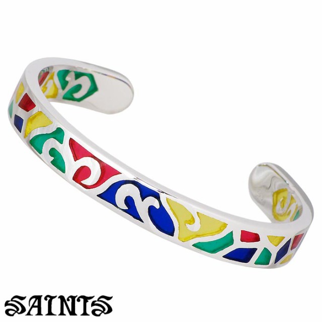 セインツ SAINTS シルバー バングル ステンドグラス レディース SSB-820F