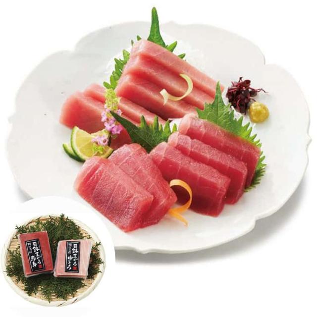 神奈川 「三浦三崎」 本まぐろ詰合せ 天然本まぐろ中トロ柵 赤身柵各100gx1 まぐろ故郷「三浦三崎港」より まぐろ問屋が選んだ天然目鉢まぐろの詰合せを産地直送にてお届け お歳暮 お中元 お土産 ご進物 ギフト 贈り物に最適 ※離島は配送不可 2460051の通販は 9,299円