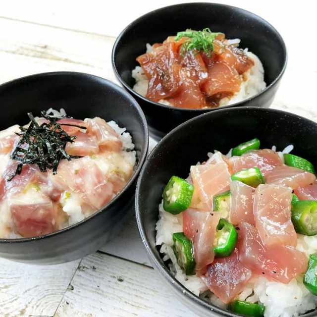 F　PAY　シルバーアクセＢａｂｙＳｉｅｓ　PAY　3種詰合せ　静岡　au　まぐろ惣菜丼　漬けまぐろ旨塩丼160g(80g×2)×4、漬けまぐろ山かけ丼140g(70g×2)×4、漬けまぐろ旨辛丼140g(70g×2)×の通販はau　マーケット　マーケット－通販サイト