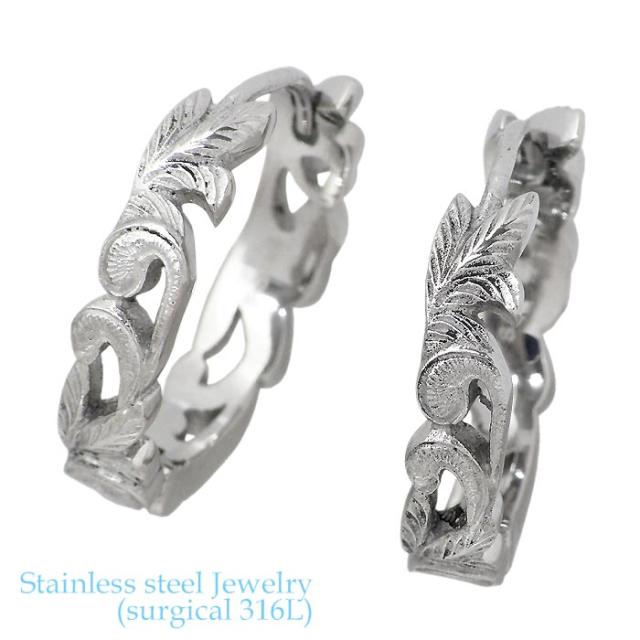 ステンレス ピアス 金属アレルギー対応 ハワイアンジュエリー フープ アレルギーフリー サージカルステンレス316L レディース メンズ 2個売り 両耳用 GESS178STの通販は 5,015円