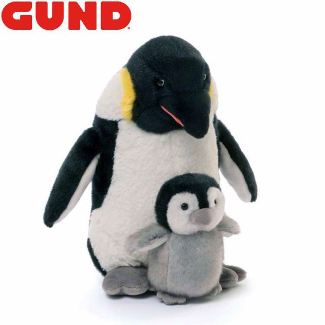 GUND luxury ガンド ぬいぐるみ ペンギン & ベビー 皇帝ペンギン