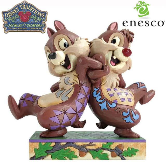 ディズニー　エネスコ　チップ＆デール　クリスマス　フィギュア enesco エネスコ Disney Traditions チップとデール バックトゥバック