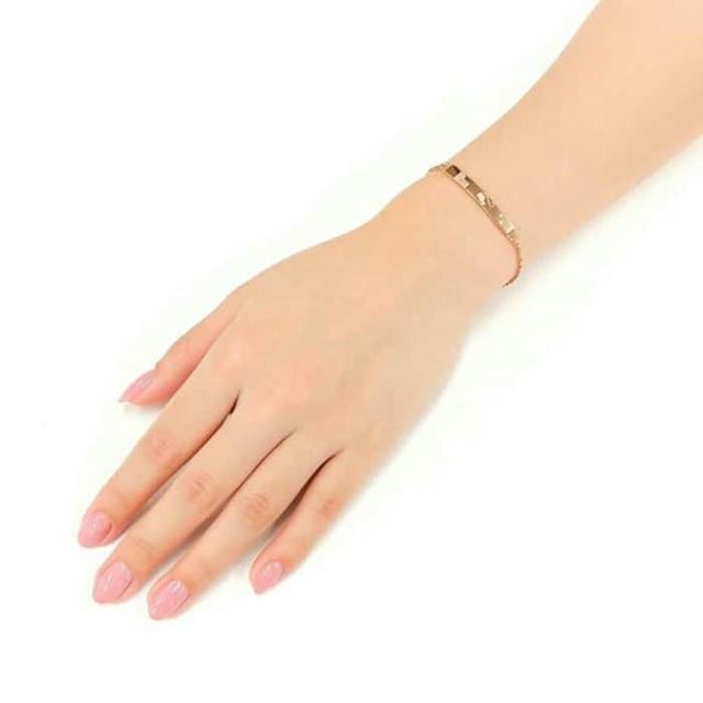 ホワイトクローバー ペア ブレスレット アレルギーフリー サージカル ステンレス 316L ダイヤモンド ピンクゴールド ＆ シルバー 4S ホワイトクローバー white clover 猫 ステンレス ペア ブレスレット