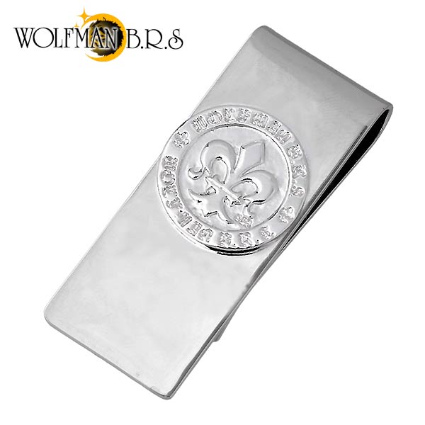 【21日までポイント5倍！】 ウルフマンB.R.S WOLFMAN B.R.S マネークリップ セイントフレア メンズ WO-MC-11