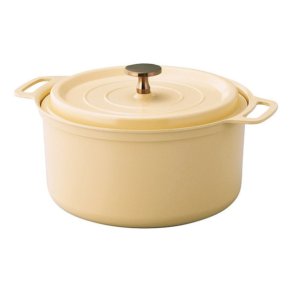 両手鍋 20cm マットイエロー【送料無料】の通販は