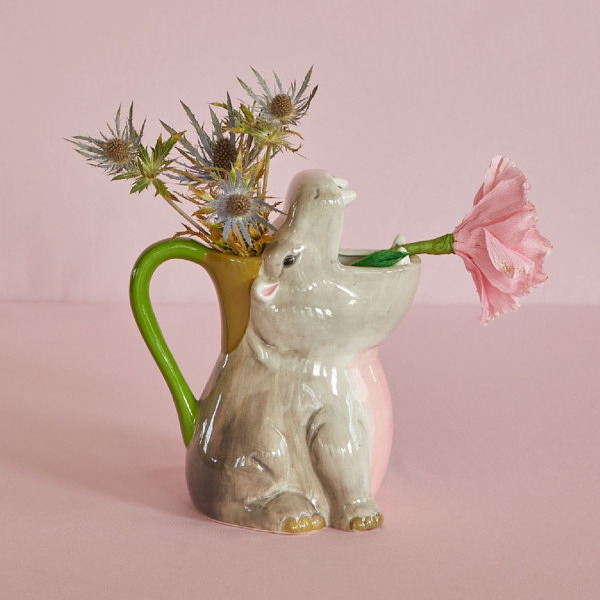 セラミックフラワーベース カバ 花瓶【送料無料】の通販は