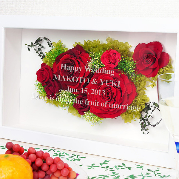 記念品 名入れ無料 豪華 プリザーブドフラワー フレームアレンジ パッショネート 名入れ ゴージャスなフラワーギフト 送料無料 の通販はau Pay マーケット スマートギフト